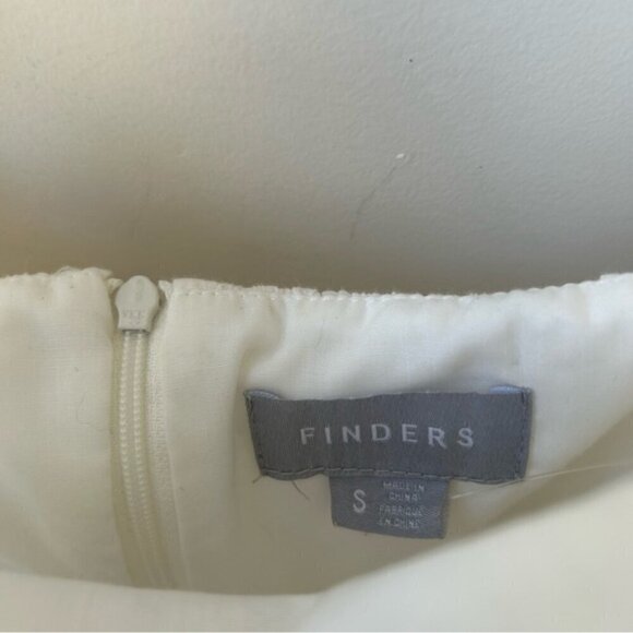 Finders Keepers Sundays Ivory Mini Linen Dress Size S - Picture 3 of 8